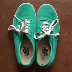Worn Once Unisex Mint Green Vans